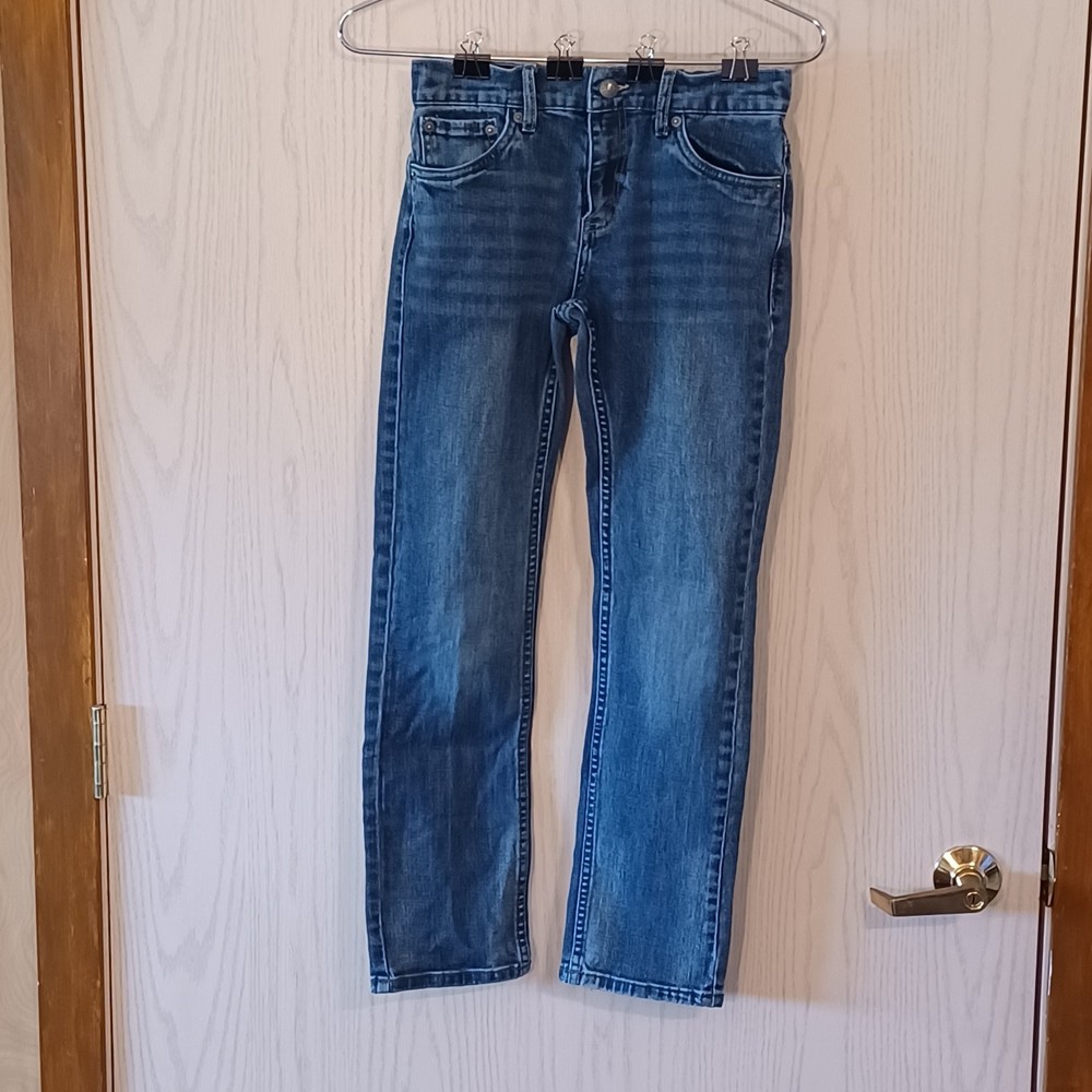 Levi's 511 Kids Jeans, 14R, 27W x 27L, Slim Cut, Adjustable Waist, Hook Closure